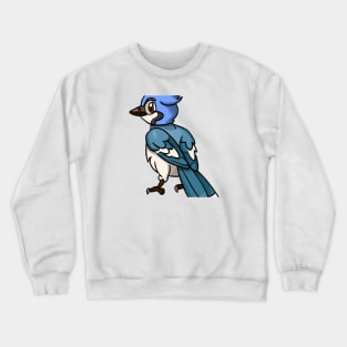 Cute Blue Jay Drawing Crewneck Sweatshirt